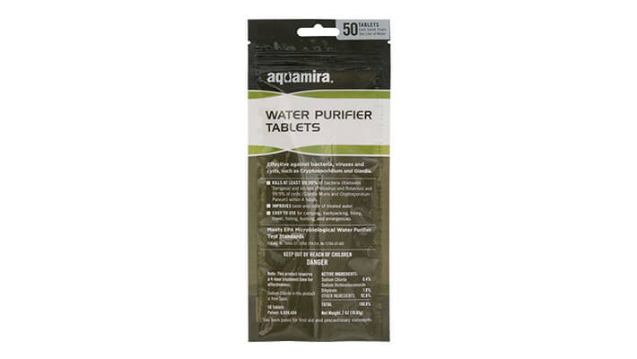 Aquamira Water Purification Tabs- 50 Pack