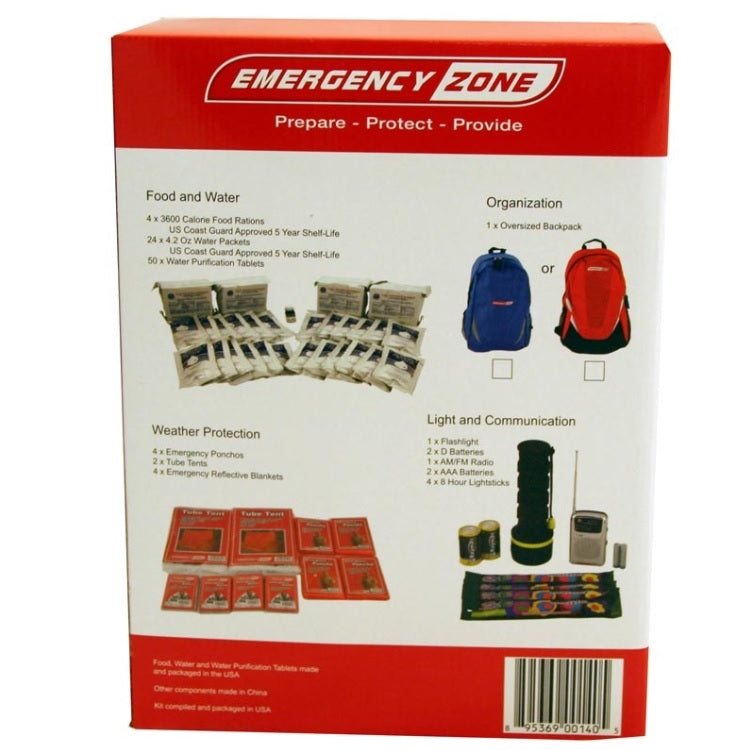 Deluxe Emergency Bug Out Bag - 4 Person