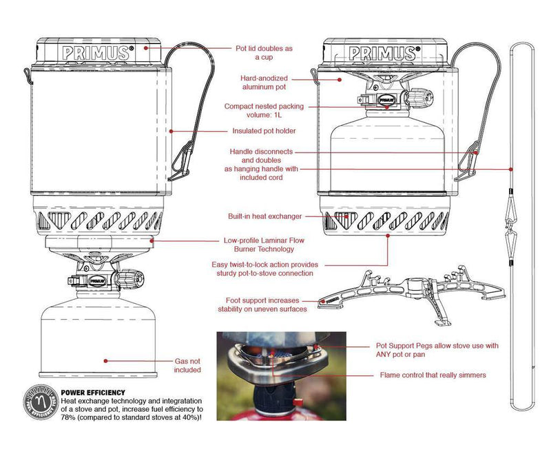 Lite Plus Backpacking Stove System