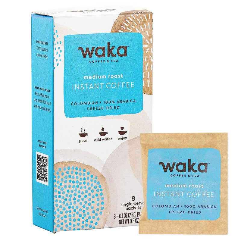 Waka Medium Roast Single-Serve Premium Instant Coffee