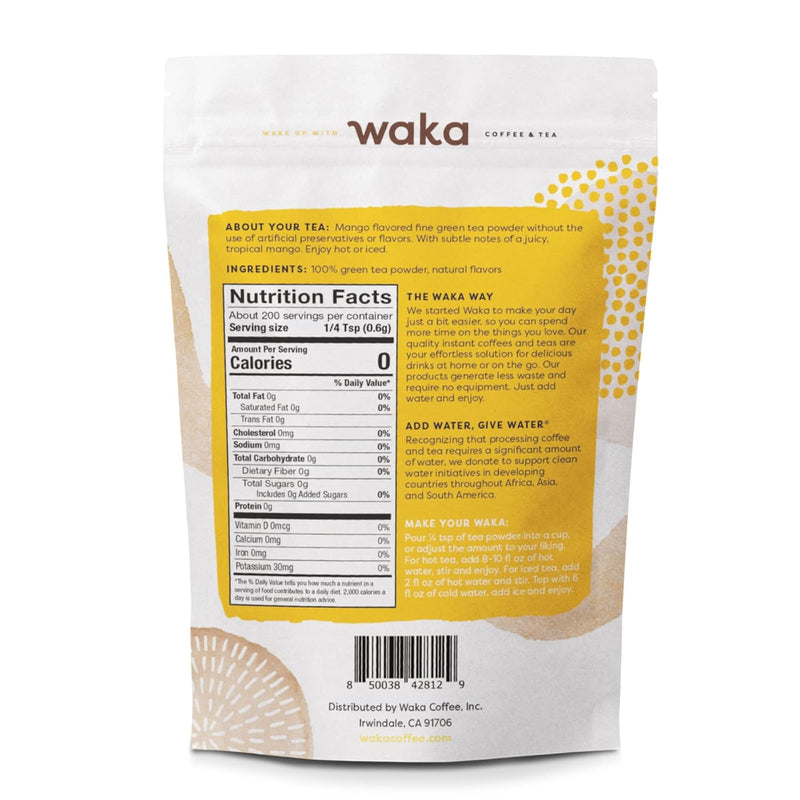 Waka Mango Flavored Instant Green Tea